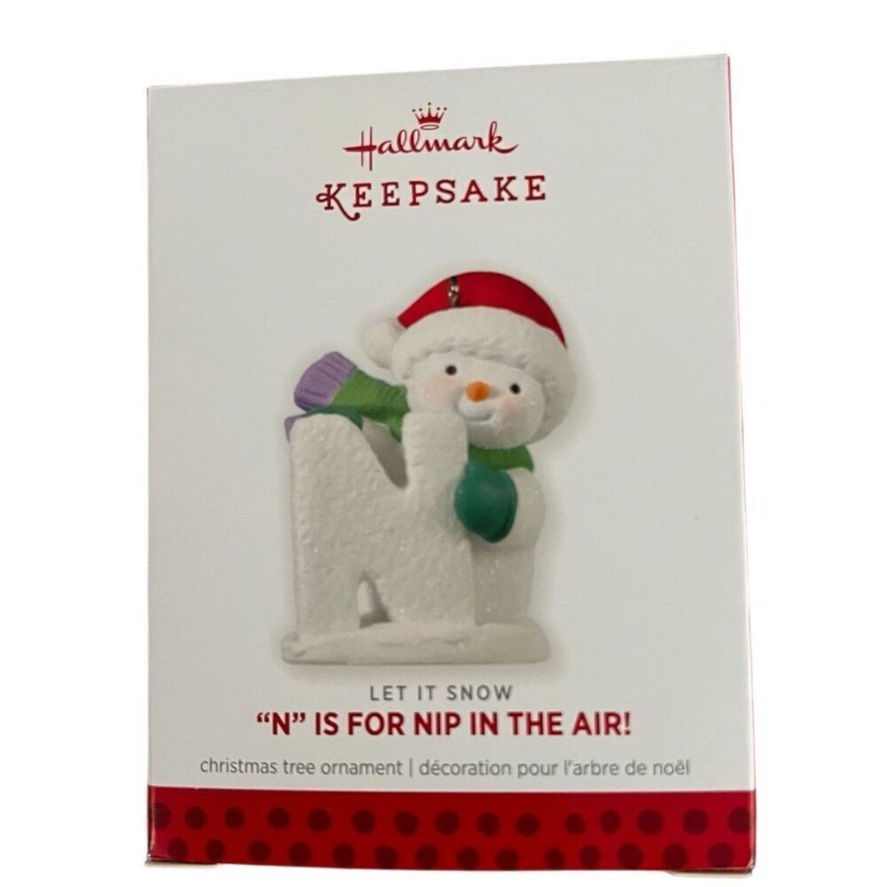 Hallmark Keepsake Christmas Ornament 2013 - Let It Snow "N" For Nip In The Air!